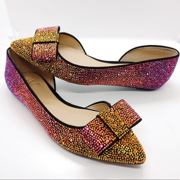 INC International Concepts Shoes - INC International Concepts Pink Ombré Maiyana Bling Flats
